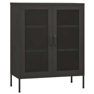vidaXL Armoire de rangement Anthracite 80x35x101,5 cm Acier