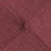 vidaXL Coussins de si&egrave;ge 4 pcs Bordeaux 40 x 40 x 6 cm tissu