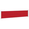 vidaXL Auvent lat&eacute;ral r&eacute;tractable de patio 140x600 cm Rouge