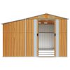 vidaXL Abri de jardin marron clair 277x365,5x179 cm acier galvanis&eacute;