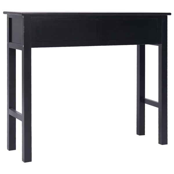 vidaXL Table console Noir 90 x 30 x 77 cm Bois