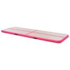 vidaXL Tapis gonflable de gymnastique avec pompe 300x100x10cm PVC Rose