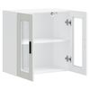 vidaXL Armoire murale de cuisine avec porte en verre Porto blanc