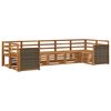 vidaXL Ensemble de canap&eacute; d'angle 6 pcs Naturel Bois d'Acacia Massif