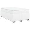 vidaXL Sommier &agrave; lattes de lit avec matelas Blanc 120x200cm Similicuir