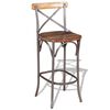 vidaXL Tabouret de bar Bois de récupération massif