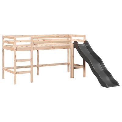 vidaXL Lit mezzanine d'enfants sans matelas 80x200 cm bois pin massif