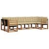vidaXL Ensemble de canap&eacute;s d'ext&eacute;rieur 7 pc Naturel et Beige