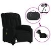 vidaXL Fauteuil de massage inclinable &eacute;lectrique Noir Tissu
