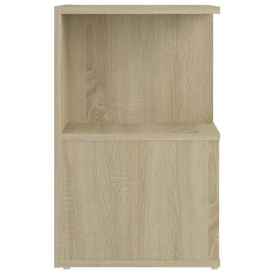 vidaXL Tables de chevet 2pcs Chêne sonoma 35x35x55cm bois d'ingénierie