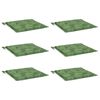 vidaXL Coussins de chaise lot de 6 motif de feuilles 40x40x4 cm tissu
