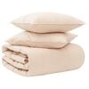 vidaXL Ensemble de Duvet 2 pc 140 x 220 cm Toutes saisons Beige