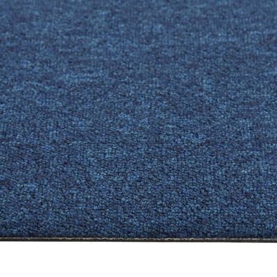 vidaXL Dalles de tapis de sol 20 pcs 5 m² 50x50 cm Bleu foncé