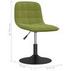 vidaXL Tabouret de bar Vert clair Velours