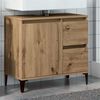 vidaXL Armoire lavabo chêne artisanal 65x33x60 cm bois d'ingénierie