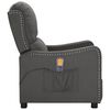 vidaXL Fauteuil de massage inclinable Gris fonc&eacute; Tissu