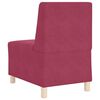 vidaXL Unit&eacute; de Sofa Modulaire Sans Accoudoirs 3 pcs Bordeaux
