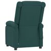 vidaXL Fauteuil &eacute;lectrique de massage Vert fonc&eacute; Tissu