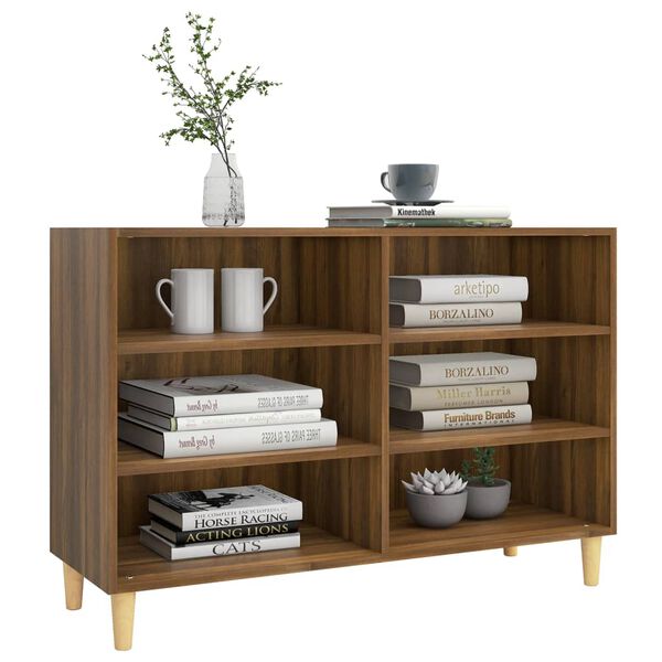 vidaXL Buffet ch&ecirc;ne marron 103,5x35x70 cm bois d'ing&eacute;nierie