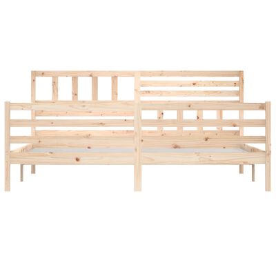 vidaXL Cadre de lit sans matelas bois massif 200x200 cm