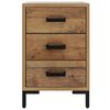 vidaXL Table de chevet Marron 40x30x55 cm Bois de pin massif