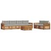 vidaXL Ensemble de canap&eacute;s d'ext&eacute;rieur 7 pc Gris Naturel et Clair