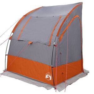 vidaXL Tente de hayon 194 x 180 x 210 cm Gris et orange taffetas
