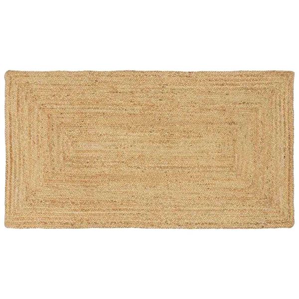 vidaXL Tapis de zone Beige 80 x 200 cm Jute