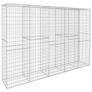 vidaXL Mur en gabion avec couvercle Acier galvanis&eacute; 300 x 50 x 200 cm