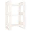 vidaXL Biblioth&egrave;que/S&eacute;parateur de pi&egrave;ce Blanc 60x35x91 cm Bois de pin