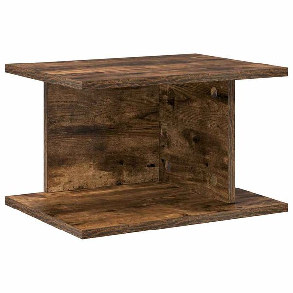 vidaXL Table de chevet Ch&ecirc;ne fum&eacute; 40 x 30 x 25 cm Bois d'ing&eacute;nierie