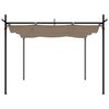 vidaXL Pergola avec toit rétractable taupe 295x292x230 cm