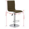 vidaXL Tabourets de bar lot de 2 marron similicuir
