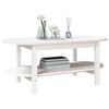 vidaXL Table basse Blanc 110x55x45 cm Bois massif de pin