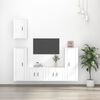vidaXL Ensemble de meubles TV 5 pcs Blanc Bois d'ing&eacute;nierie