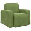 vidaXL Fauteuil Vert clair Velours