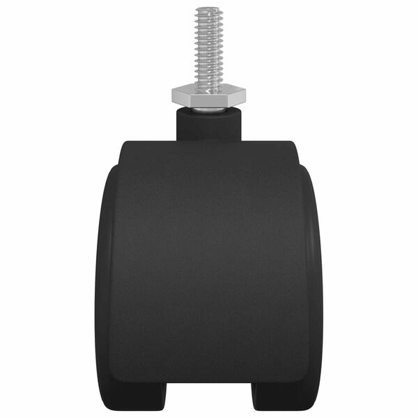 vidaXL Roulettes 12 pcs Noir 40,1 x 37,8 mm PP et Fer