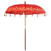 vidaXL Parasol balinais avec base Rouge 215 x 215 x 260 cm