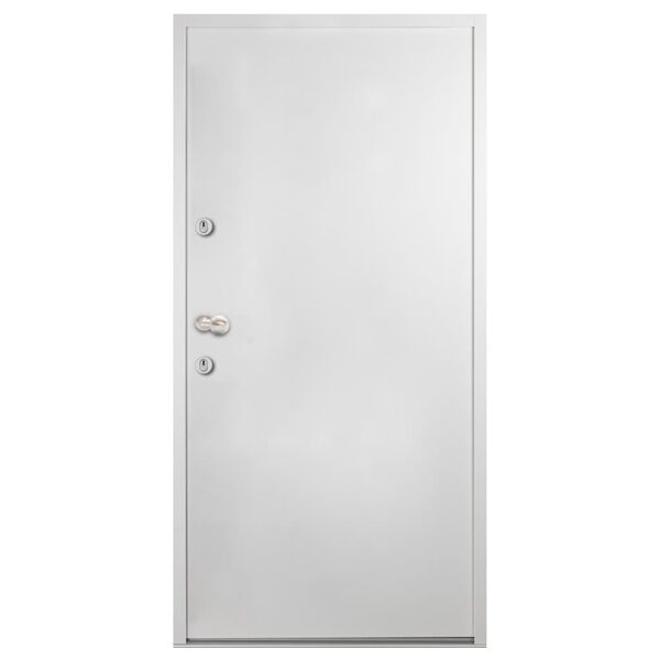 vidaXL Porte d'entr&eacute;e Aluminium Blanc 110x207,5 cm