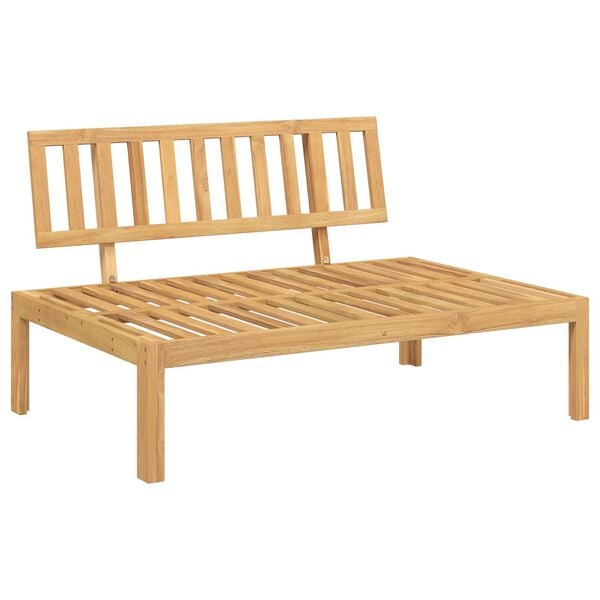 vidaXL Ensemble de Canap&eacute;s Noir 120 x 80 x 69 cm Bois d'Acacia Massif