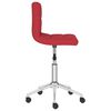 vidaXL Chaises pivotantes &agrave; manger lot de 4 Rouge bordeaux Tissu