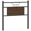 vidaXL T&ecirc;te de lit de remplacement ch&ecirc;ne marron 75 cm bois d'ing&eacute;nierie et acier