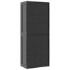 vidaXL Armoire de rangement d'ext&eacute;rieur noir 65x37x165 cm PP