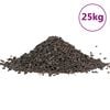 vidaXL Gravier de basalte 25 kg noir 5-8 mm