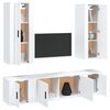 vidaXL Ensemble de meubles TV 5 pcs Blanc Bois d'ing&eacute;nierie