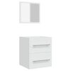 vidaXL Armoire de salle de bain avec miroir Blanc 41x38,5x48 cm