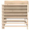 vidaXL Canap&eacute; d'angle avec coussins bois de pin solide