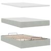 vidaXL Lit ottoman avec matelas et LED gris clair 120x190cm velours