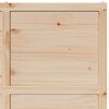 vidaXL Porte de grange 100x208 cm bois massif de pin