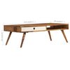 vidaXL Table basse 110x50x35 cm Bois massif